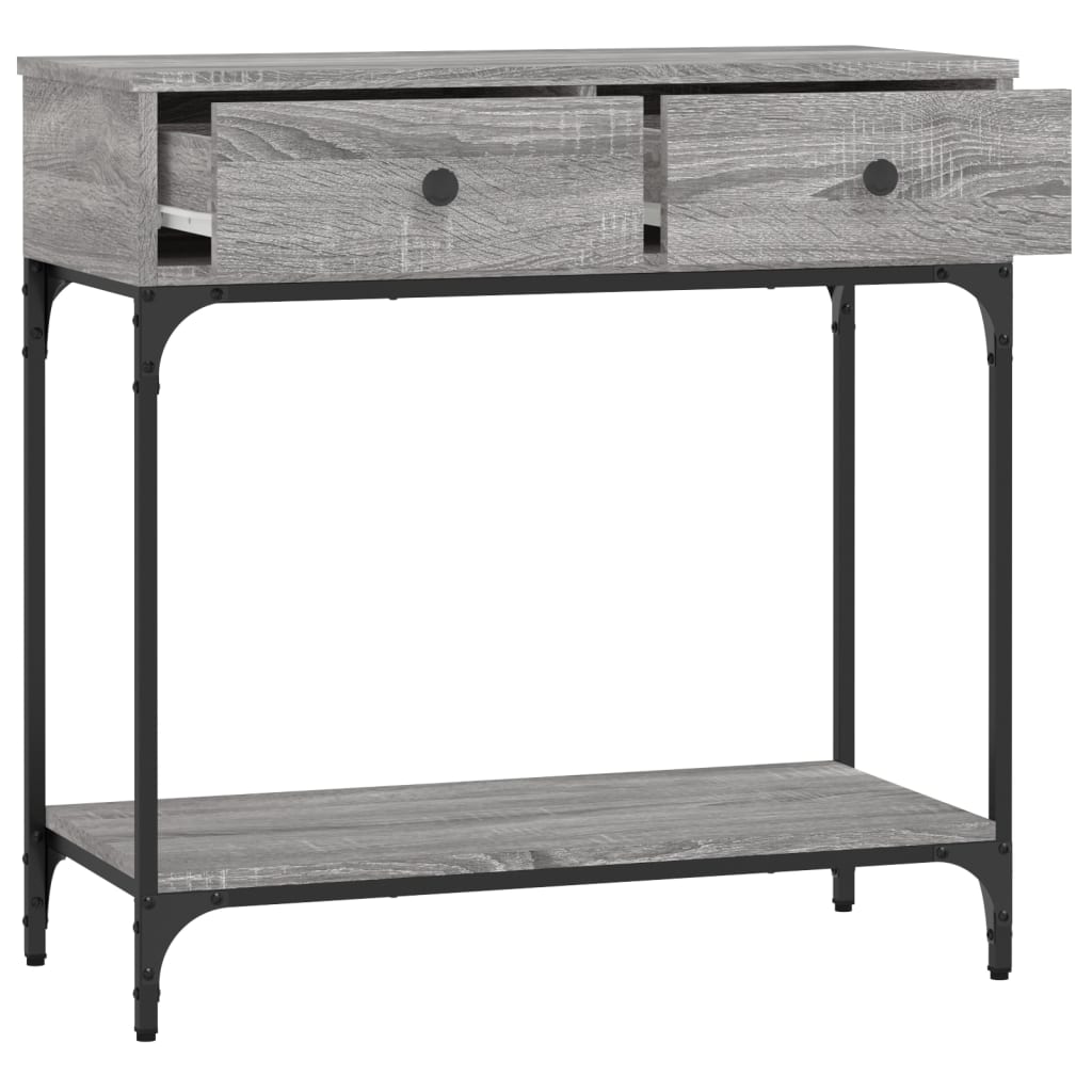 Console Table Grey Sonoma 75x34,5x75 cm Engineered Wood
