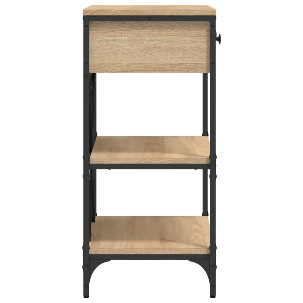 Console Table Sonoma Oak 75x34.5x75 cm Engineered Wood