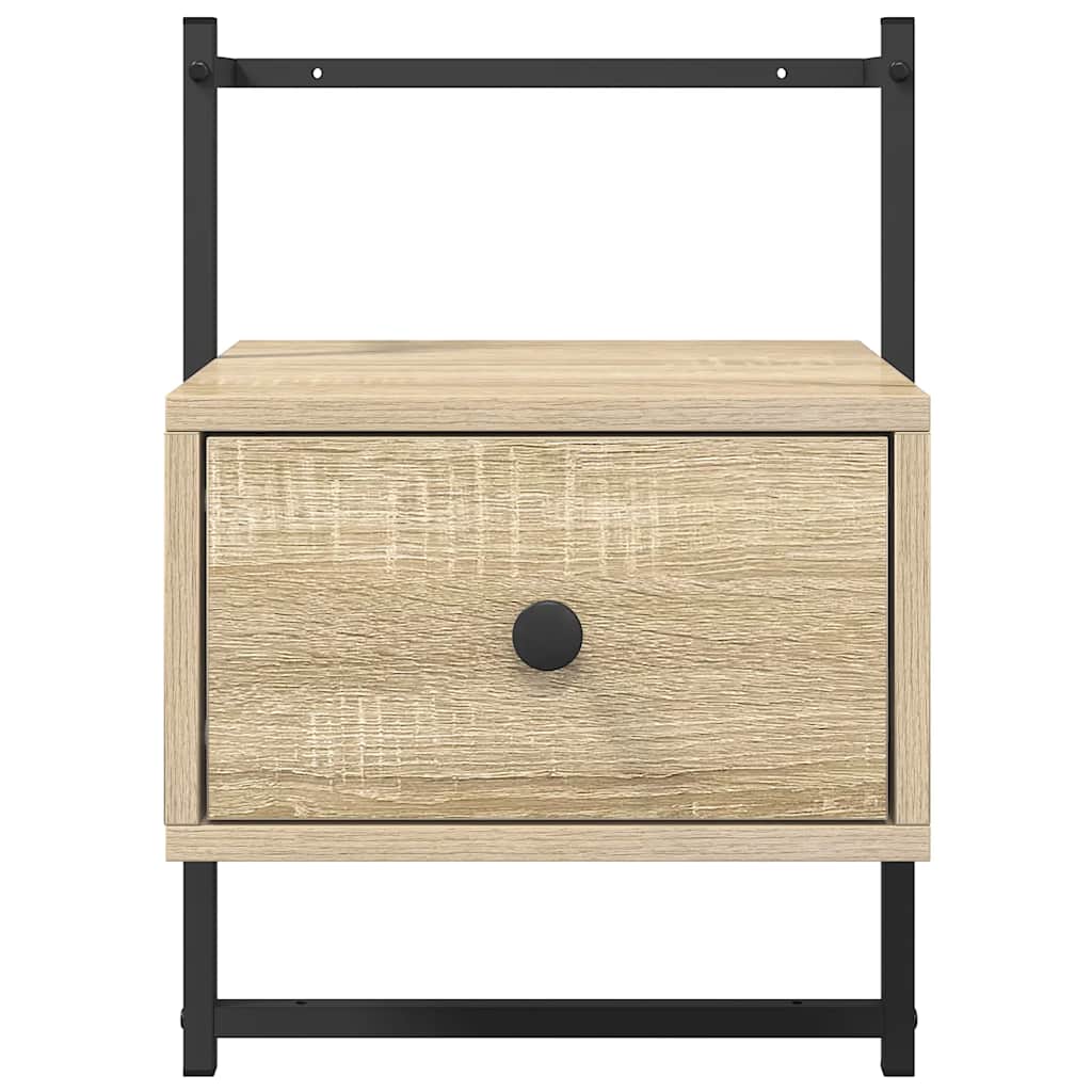 Bedside Cabinet Wall-mounted Sonoma Oak 35x30x51 cm Engineered Wood