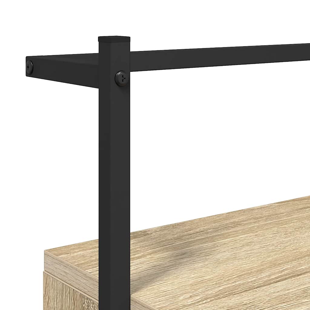 Bedside Cabinets Wall-mounted 2 pcs Sonoma Oak 35x30x51 cm