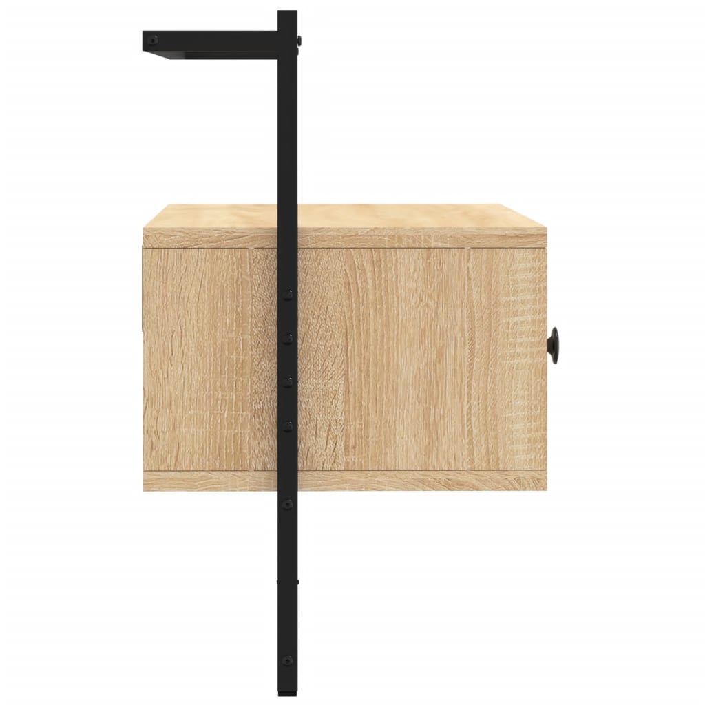 TV Cabinet Wall-mounted Sonoma Oak 60,5x30x51 cm Engineered Wood