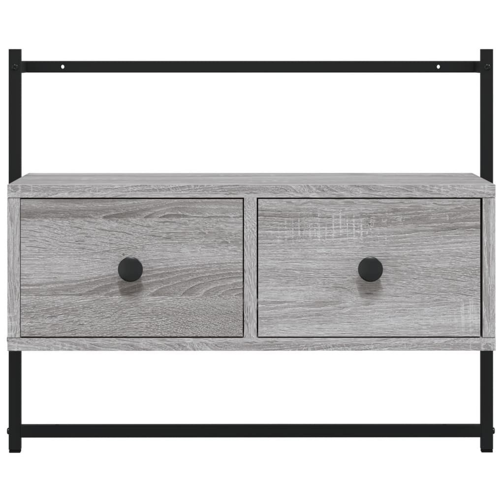 TV Cabinet Wall-mounted Grey Sonoma 60,5x30x51 cm Engineered Wood