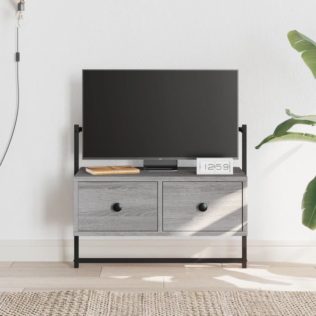 TV Cabinet Wall-mounted Grey Sonoma 60,5x30x51 cm Engineered Wood