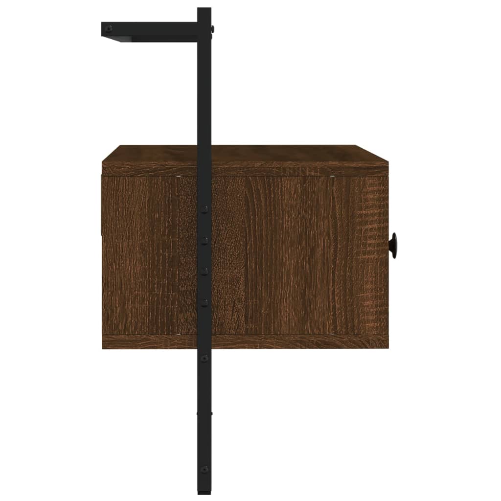 TV Cabinet Wall-mounted Brown Oak 60,5x30x51 cm Engineered Wood