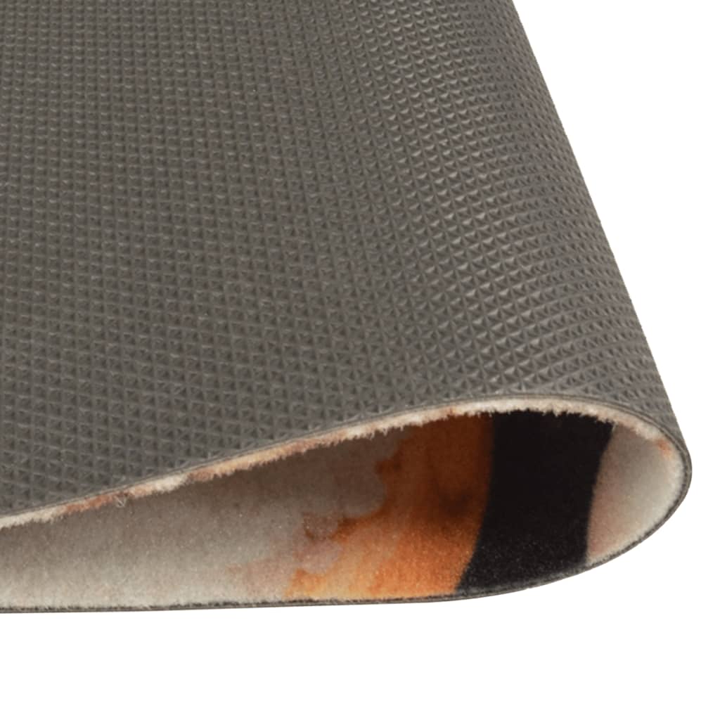Kitchen Rug Washable Vegetables 45x150 cm Velvet