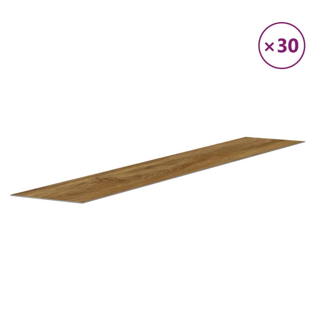 Wall Panels Wood Look Brown PVC 4,12 m²