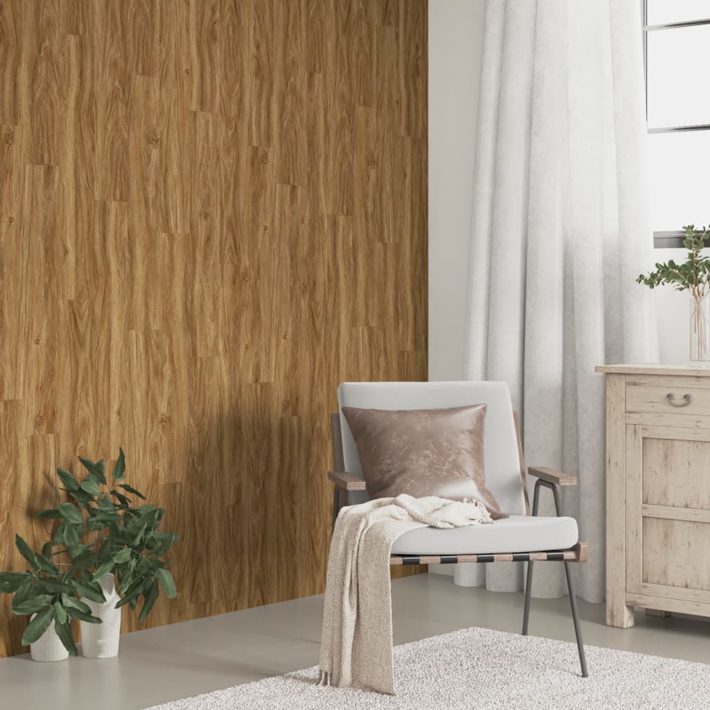 Wall Panels Wood Look Brown PVC 4,12 m²