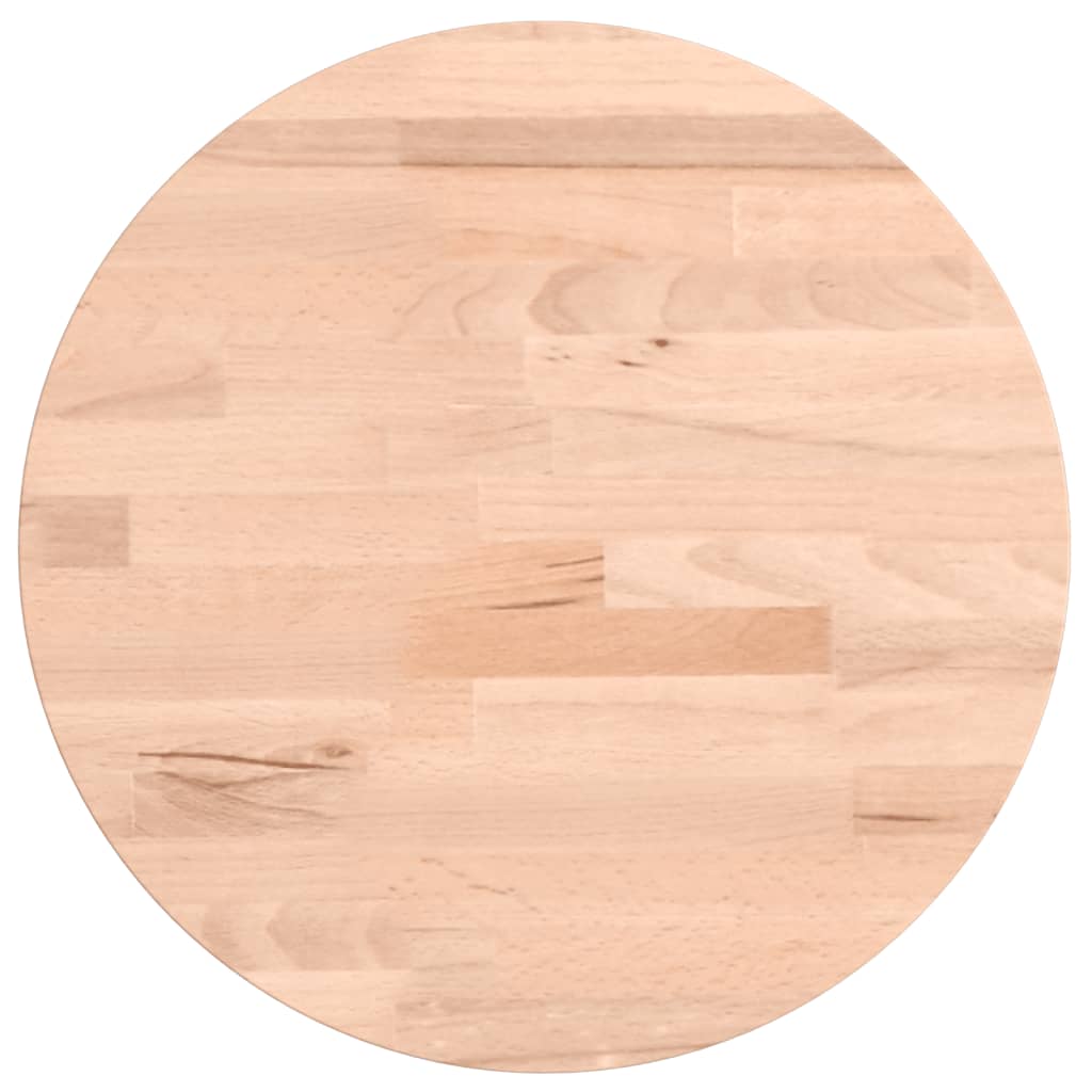 vidaXL Table Top Ø30x2.5 cm Round Solid Wood Beech