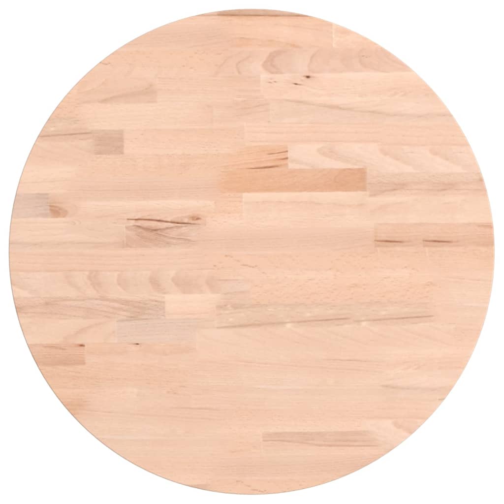 vidaXL Table Top Ø40x2.5 cm Round Solid Wood Beech