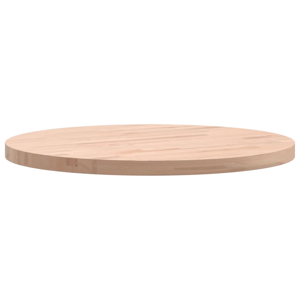 vidaXL Table Top Ø50x2.5 cm Round Solid Wood Beech