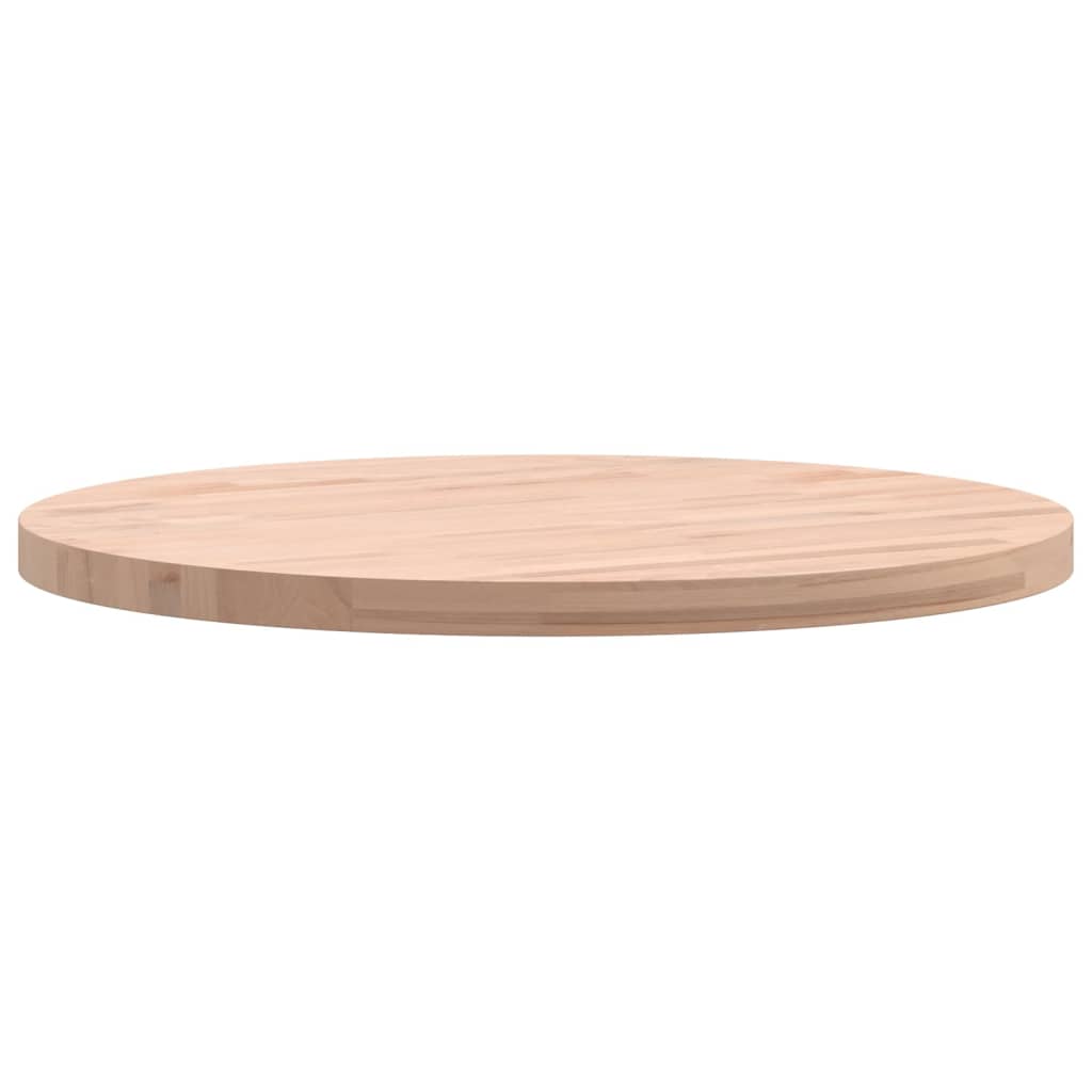 vidaXL Table Top Ø50x2.5 cm Round Solid Wood Beech