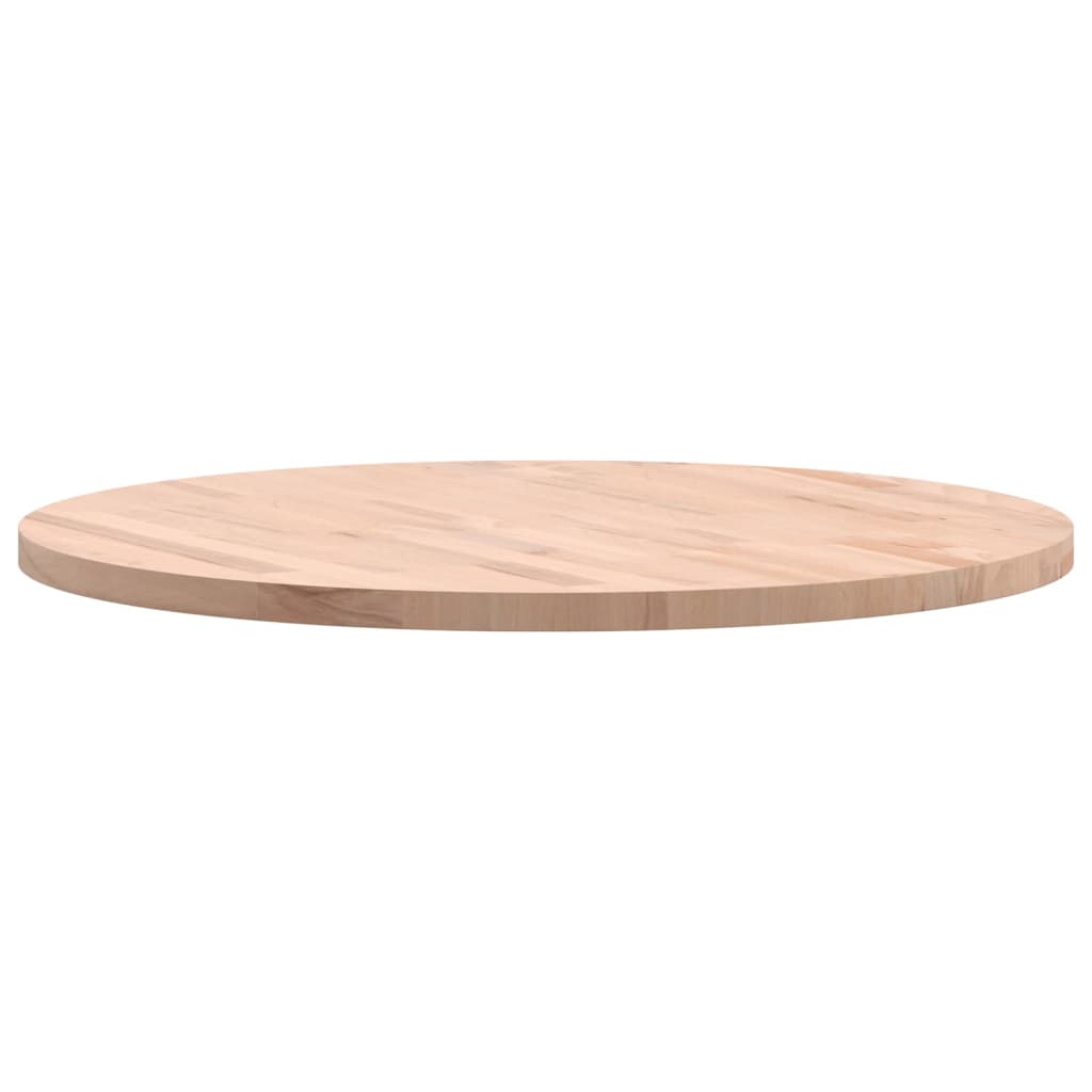 Table Top Ø70x2.5 cm Round Solid Wood Beech