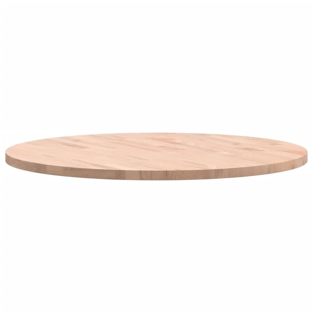 vidaXL Table Top Ø80x2.5 cm Round Solid Wood Beech