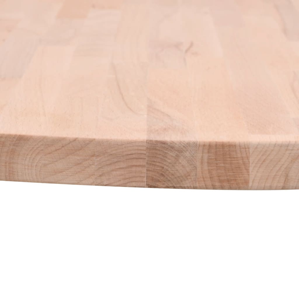 vidaXL Table Top Ø50x4 cm Round Solid Wood Beech