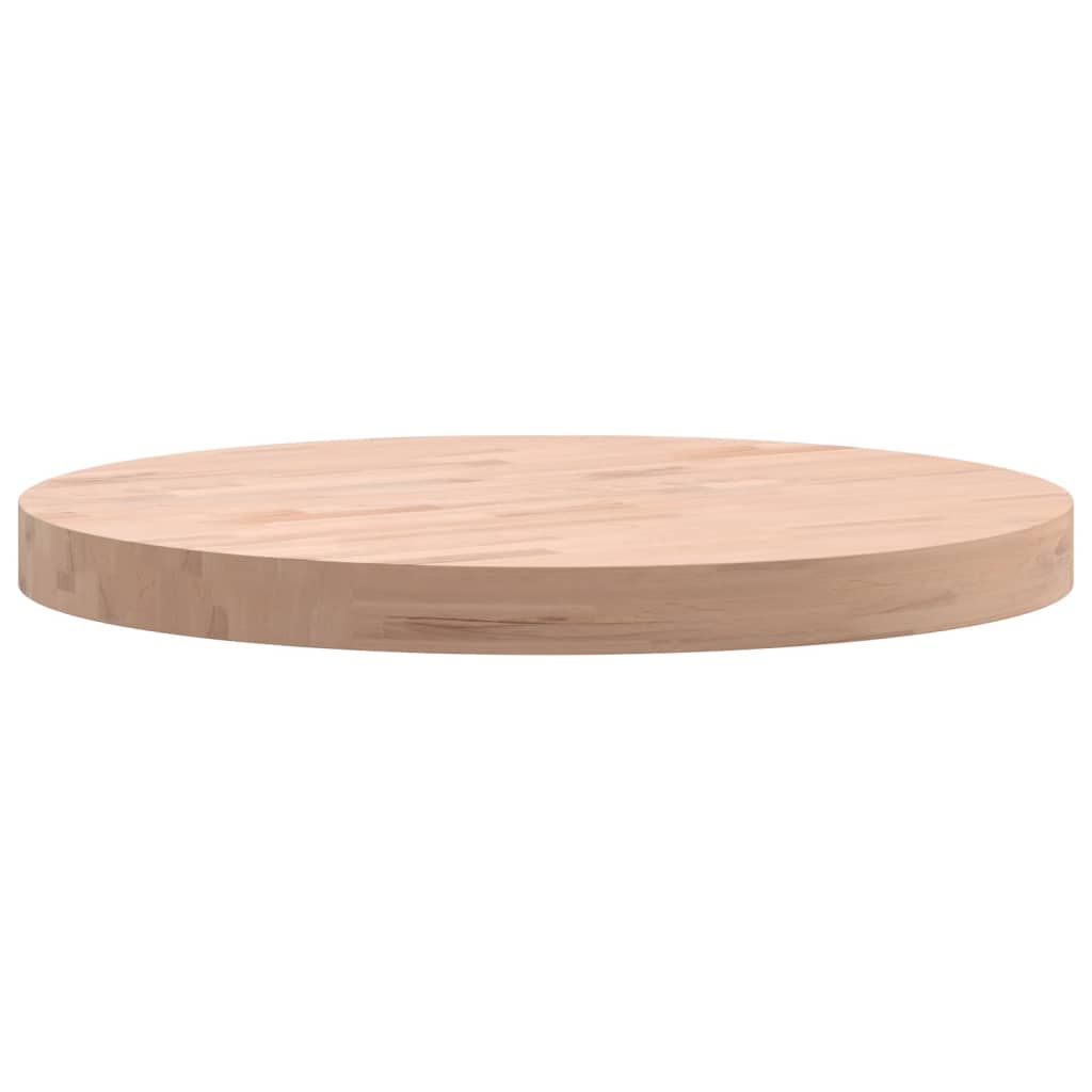 vidaXL Table Top Ø50x4 cm Round Solid Wood Beech