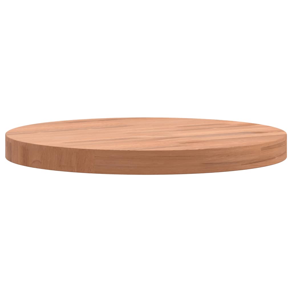 vidaXL Table Top Ø30x2.5 cm Round Solid Wood Beech