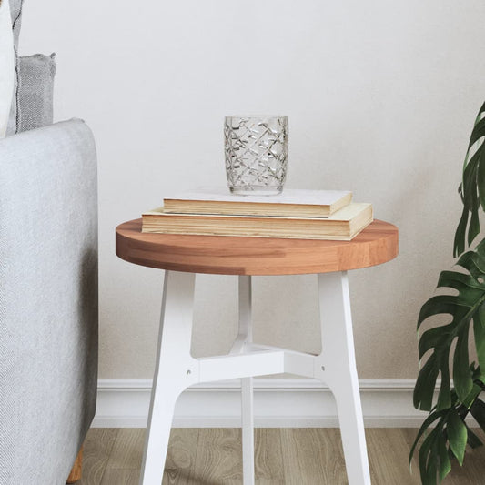 vidaXL Table Top Ø30x2.5 cm Round Solid Wood Beech