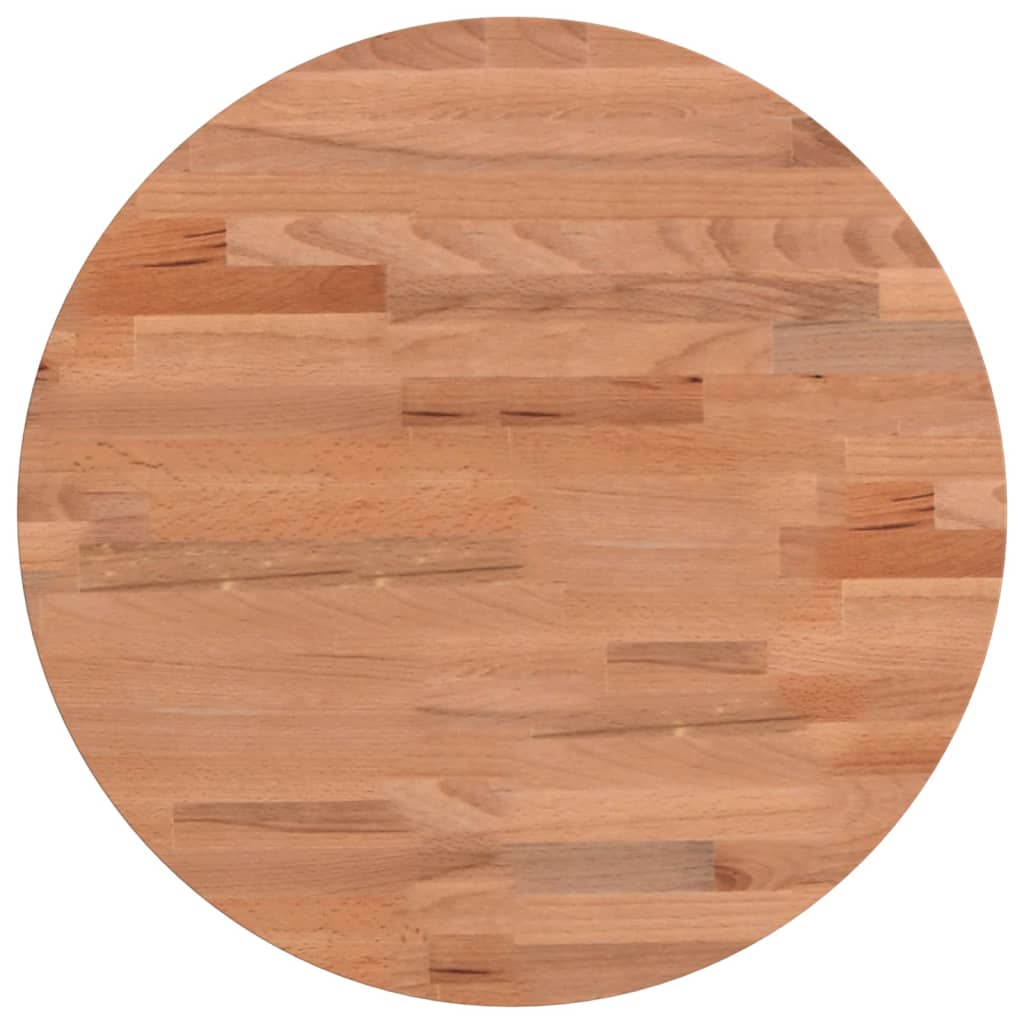 vidaXL Table Top Ø40x2.5 cm Round Solid Wood Beech