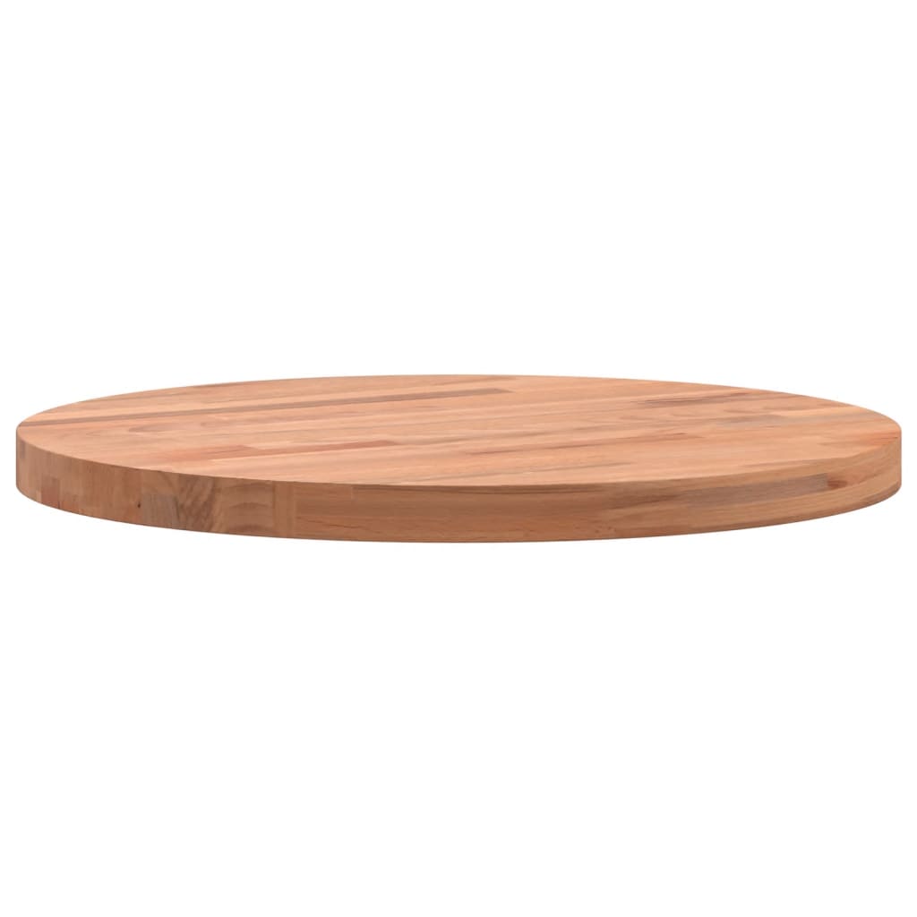 vidaXL Table Top Ø40x2.5 cm Round Solid Wood Beech