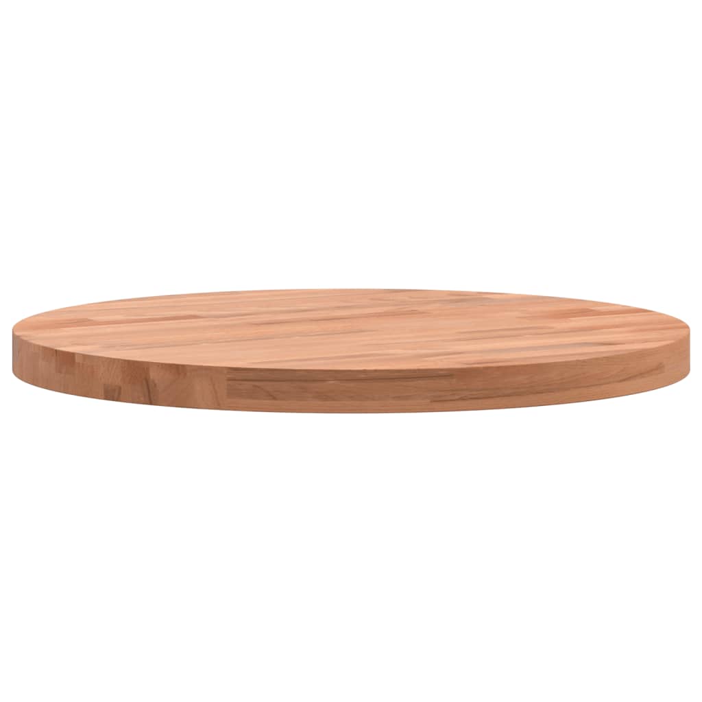 vidaXL Table Top Ø40x2.5 cm Round Solid Wood Beech