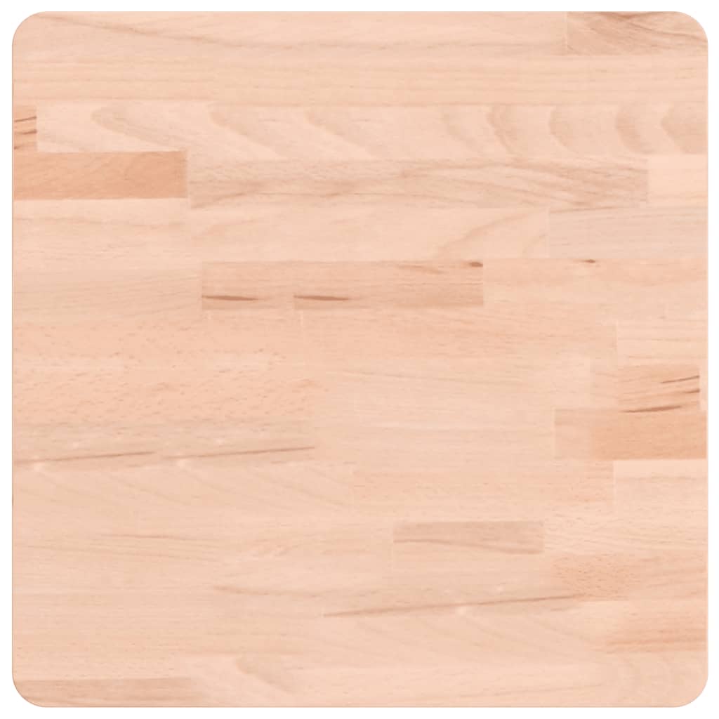 vidaXL Table Top 40x40x4 cm Square Solid Wood Beech