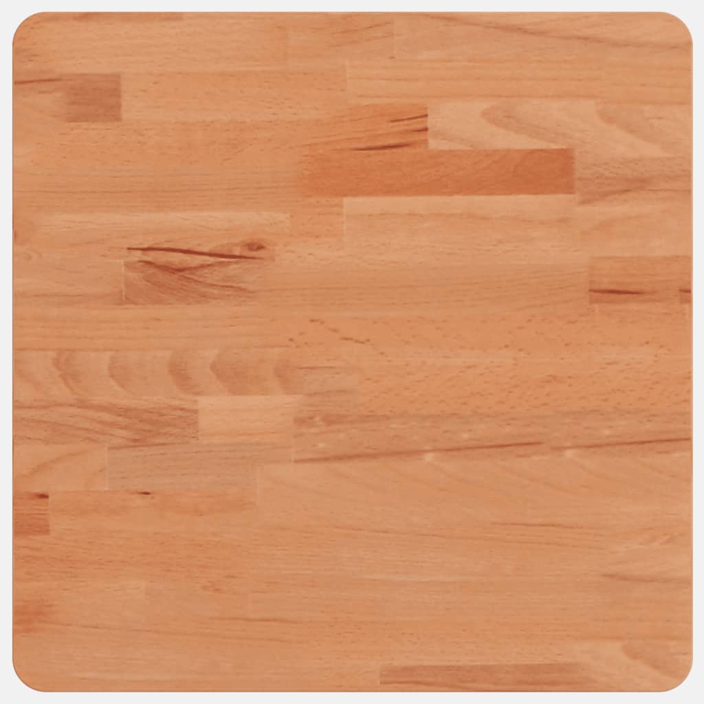 Table Top 40x40x2.5 cm Square Solid Wood Beech