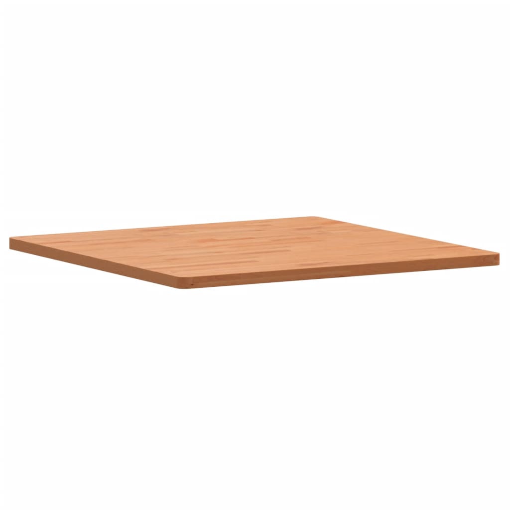 Table Top 80x80x2.5 cm Square Solid Wood Beech