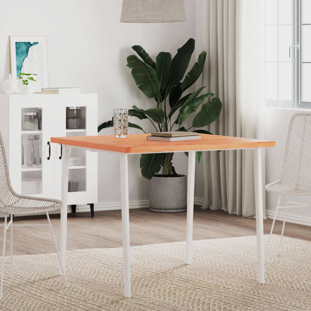 Table Top 80x80x2.5 cm Square Solid Wood Beech