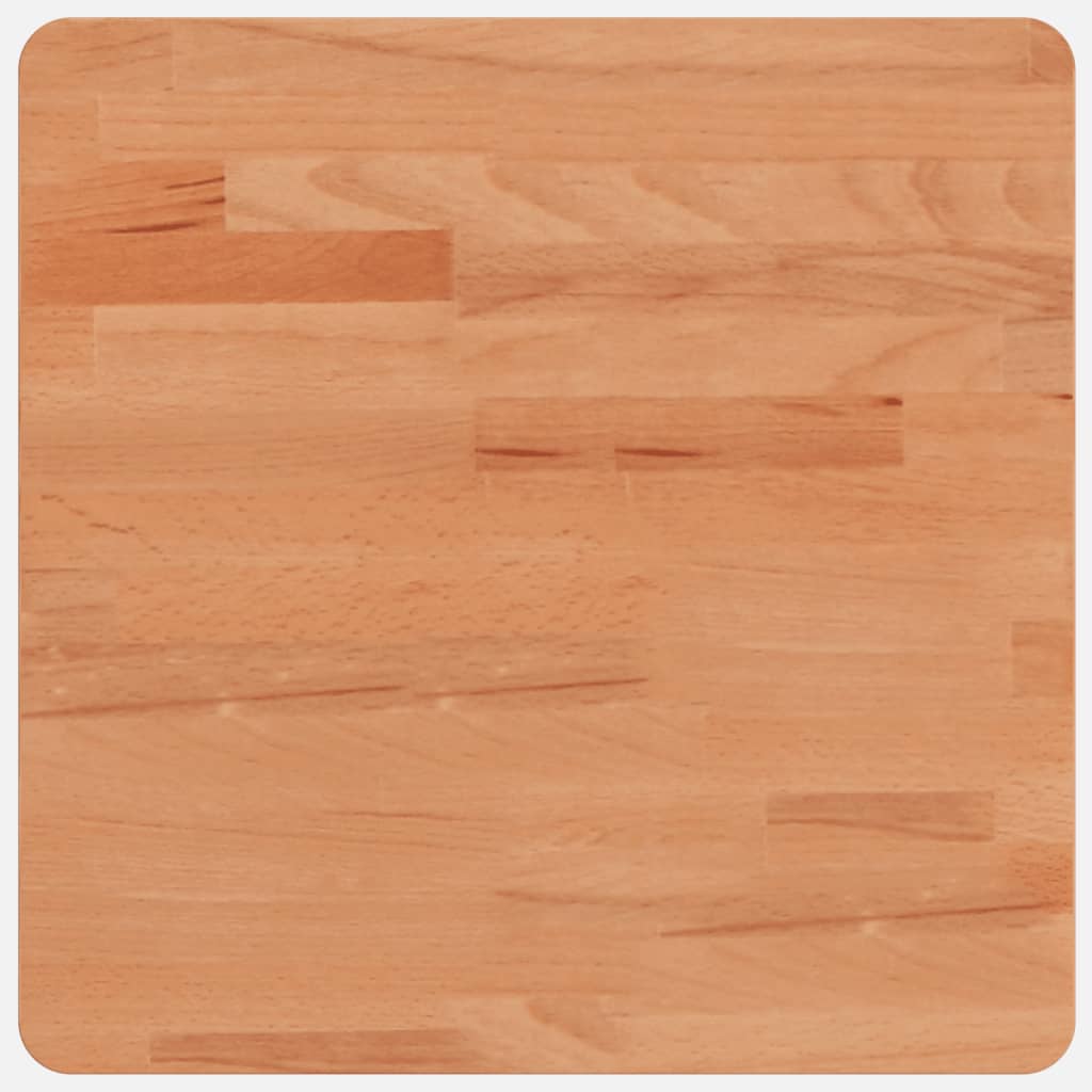 Table Top 40x40x4 cm Square Solid Wood Beech