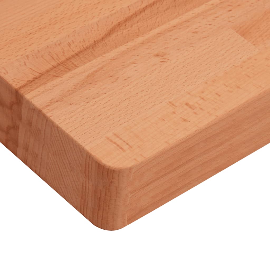 Table Top 40x40x4 cm Square Solid Wood Beech