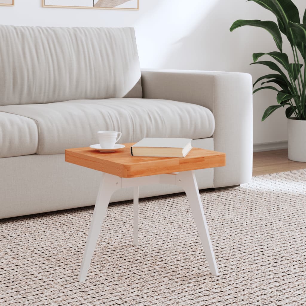 Table Top 40x40x4 cm Square Solid Wood Beech