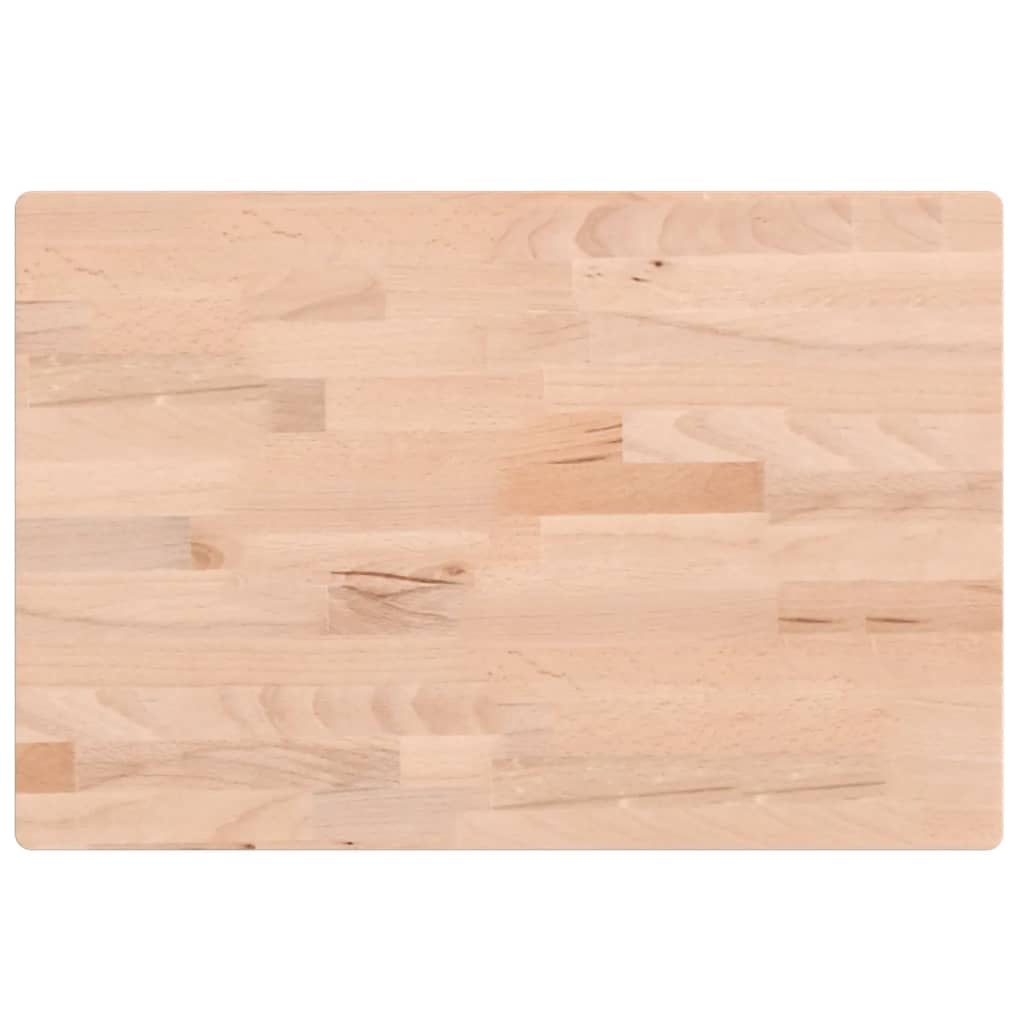 vidaXL Bathroom Countertop 60x40x4 cm Solid Wood Beech