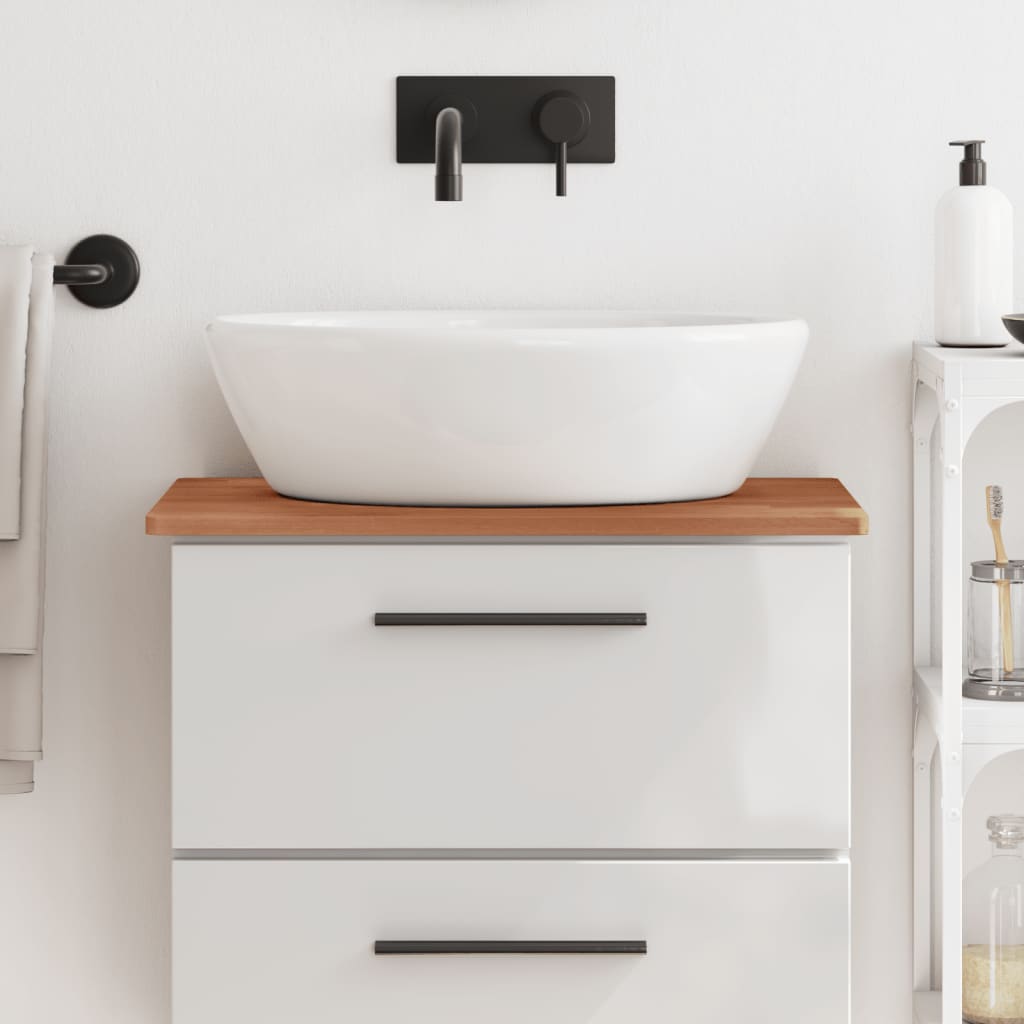 vidaXL Bathroom Countertop 60x40x1.5 cm Solid Wood Beech