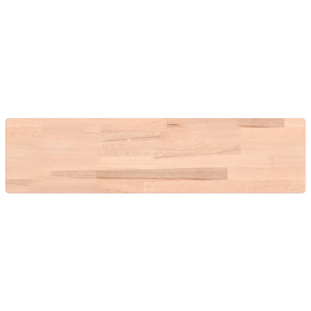 vidaXL Wall Shelf 80x20x1.5 cm Solid Wood Beech