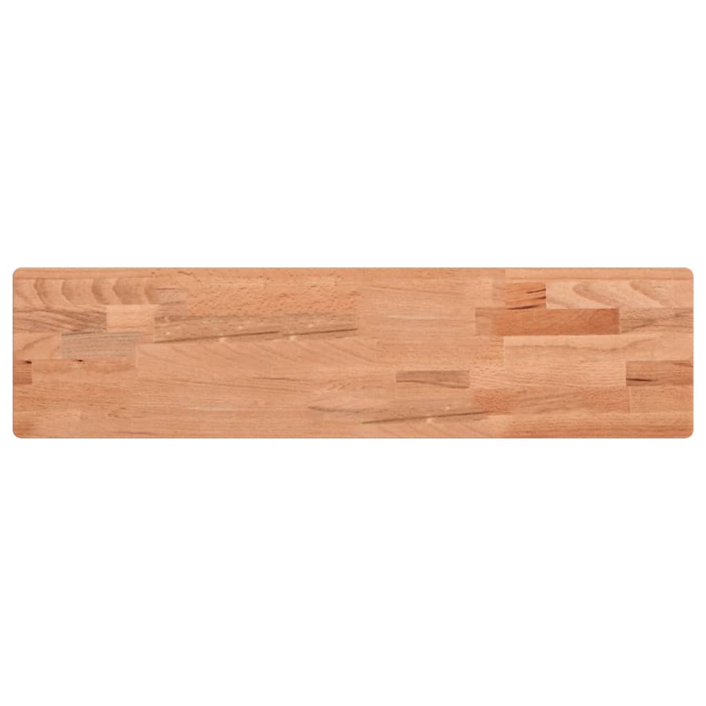 vidaXL Wall Shelf 80x20x2.5 cm Solid Wood Beech