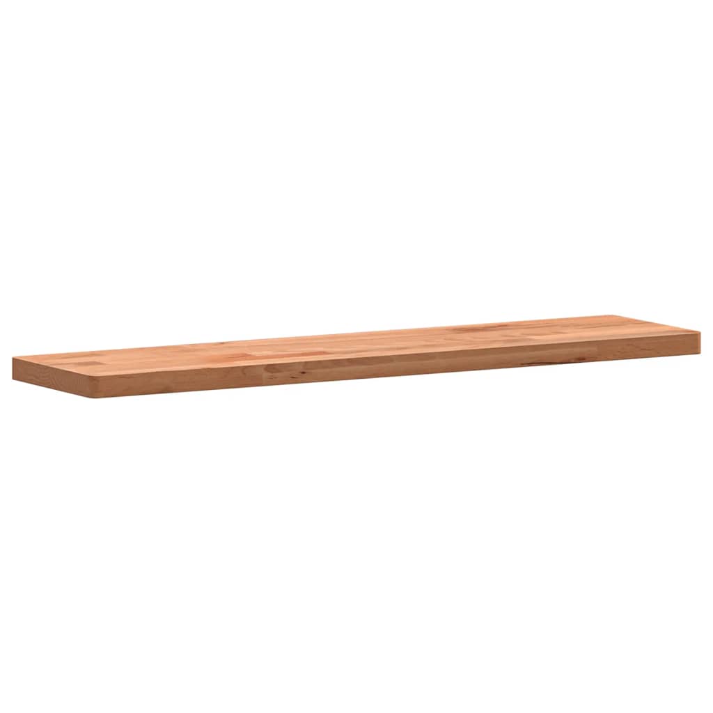 vidaXL Wall Shelf 80x20x2.5 cm Solid Wood Beech