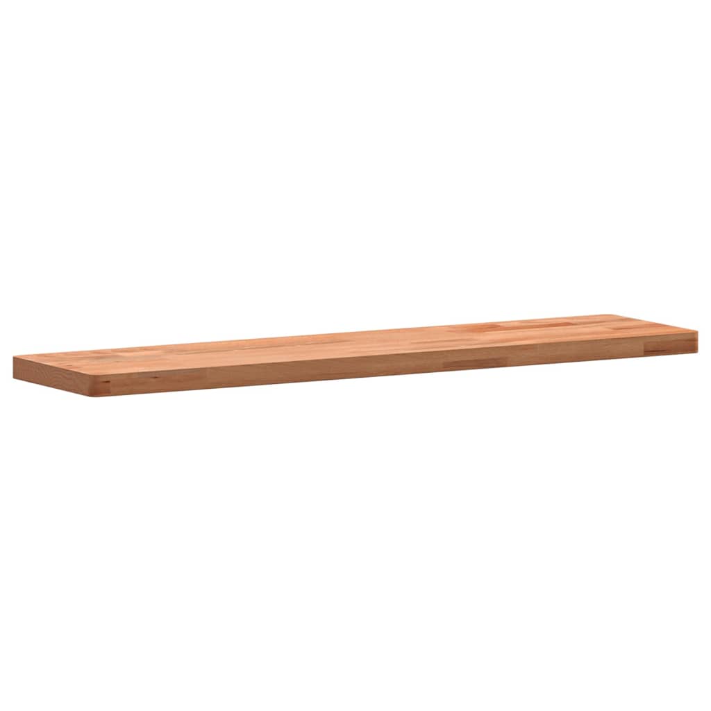 vidaXL Wall Shelf 80x20x2.5 cm Solid Wood Beech