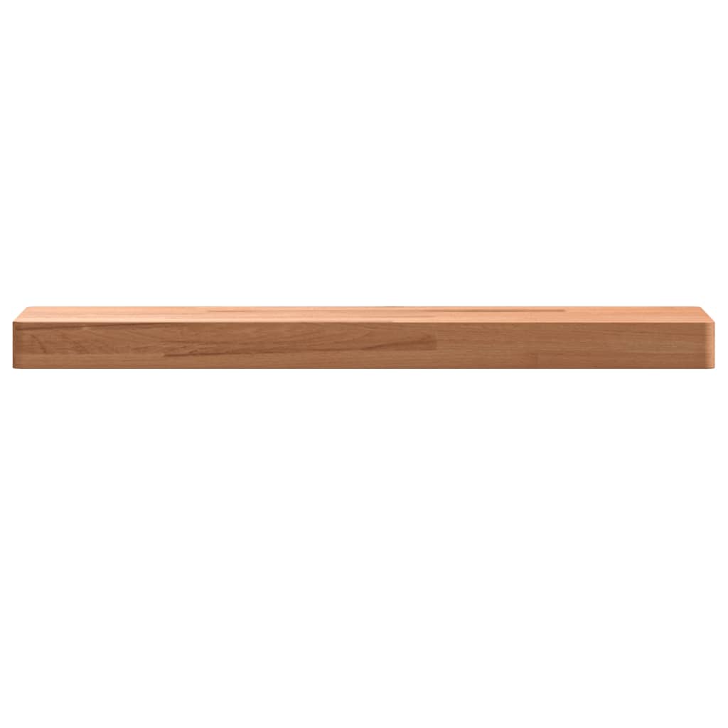 vidaXL Wall Shelf 60x20x4 cm Solid Wood Beech