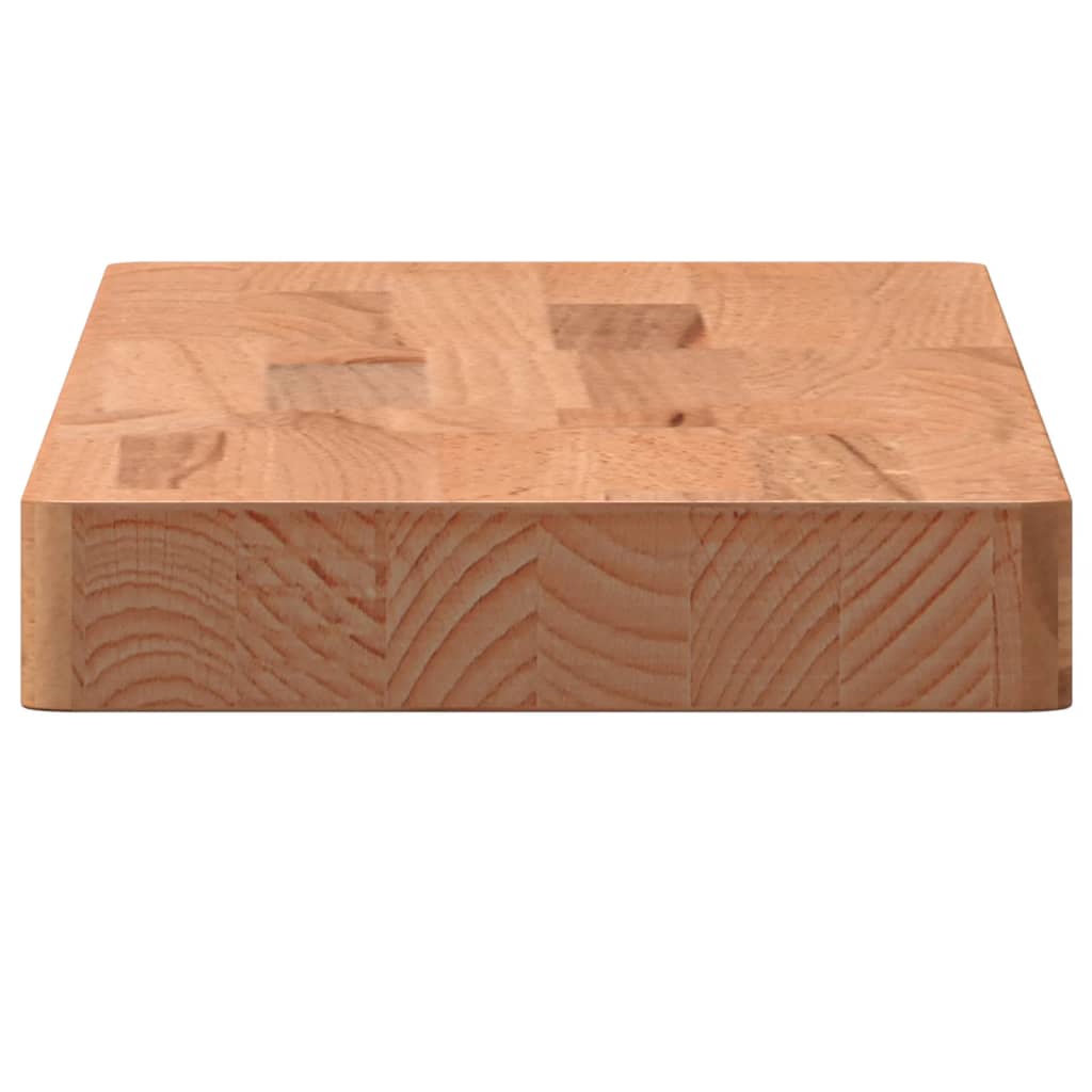 vidaXL Wall Shelf 60x20x4 cm Solid Wood Beech