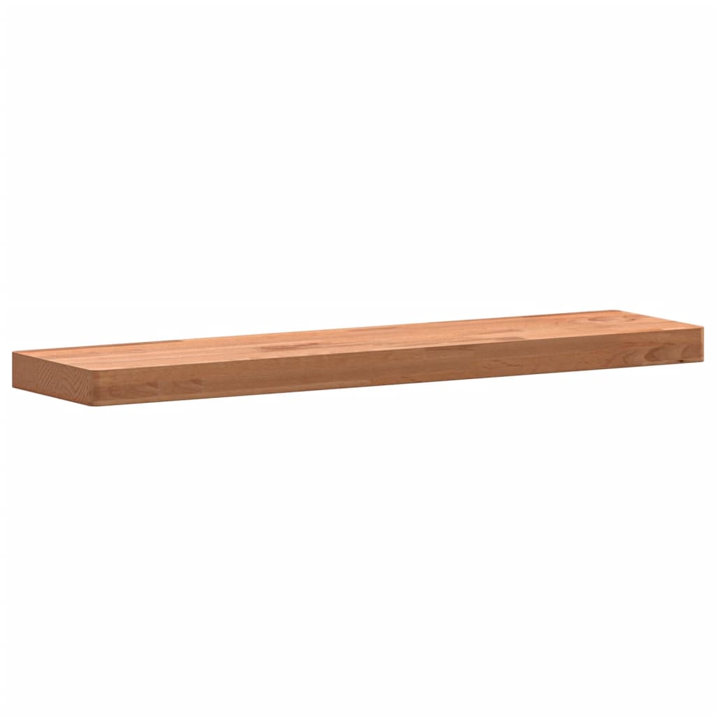 vidaXL Wall Shelf 80x20x4 cm Solid Wood Beech