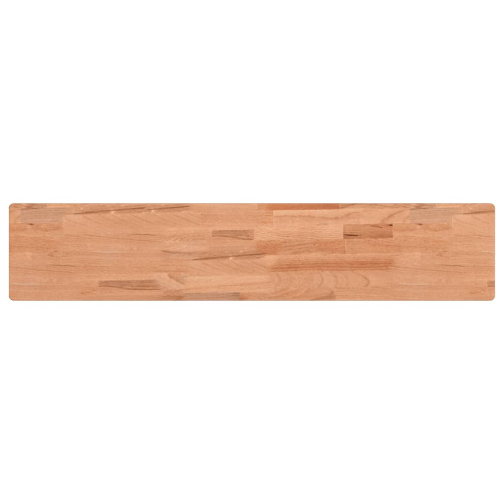 vidaXL Wall Shelf 100x20x4 cm Solid Wood Beech