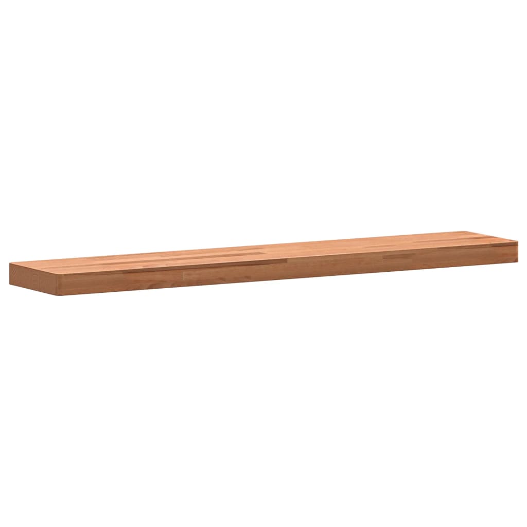 vidaXL Wall Shelf 100x20x4 cm Solid Wood Beech