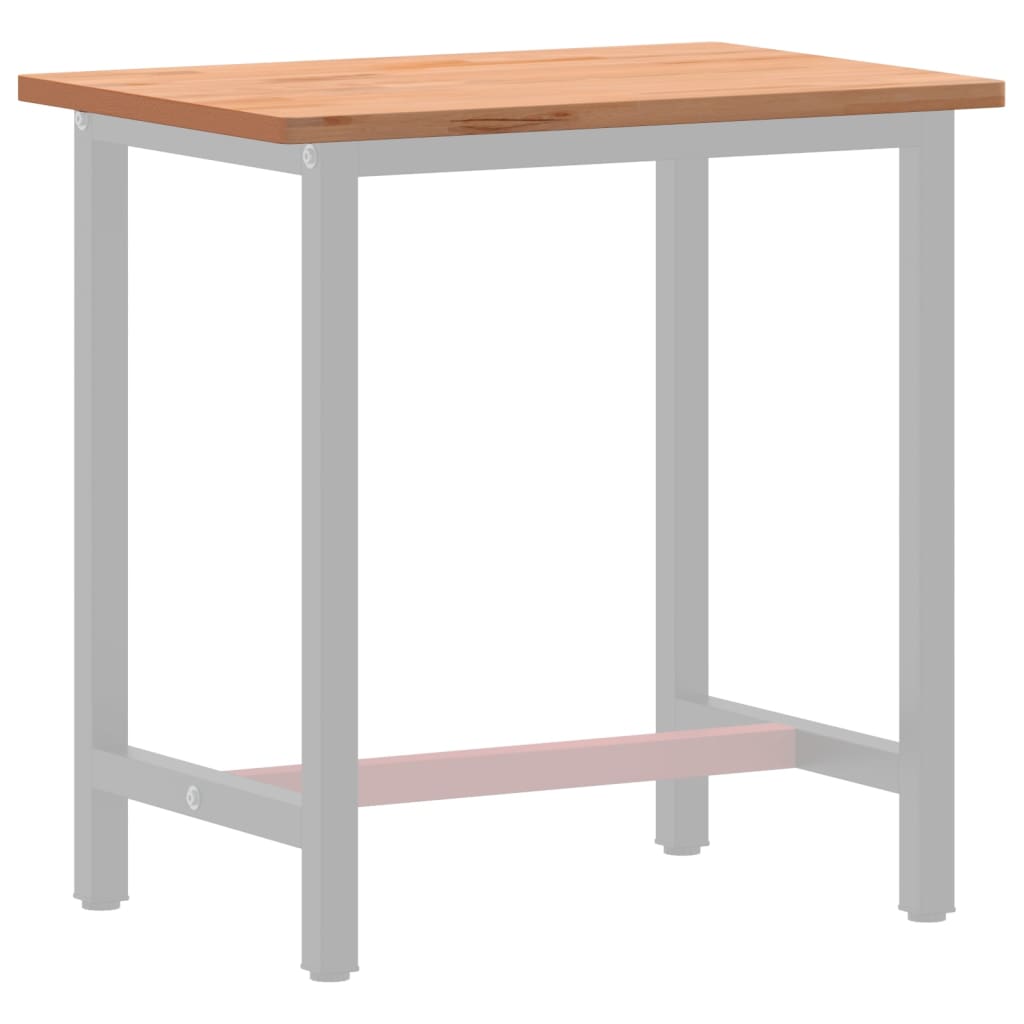 vidaXL Desk Top 80x55x2.5 cm Solid Wood Beech