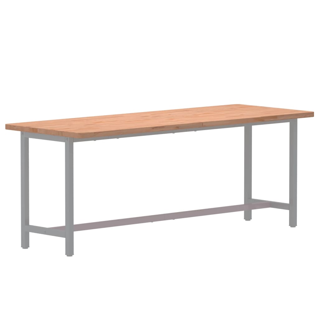 vidaXL Desk Top 150x55x2.5 cm Solid Wood Beech