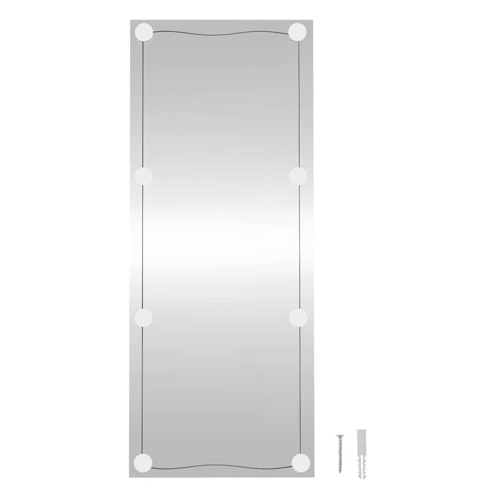 Wall Mirror with LED Lights 40x100 cm Glass Rectangle