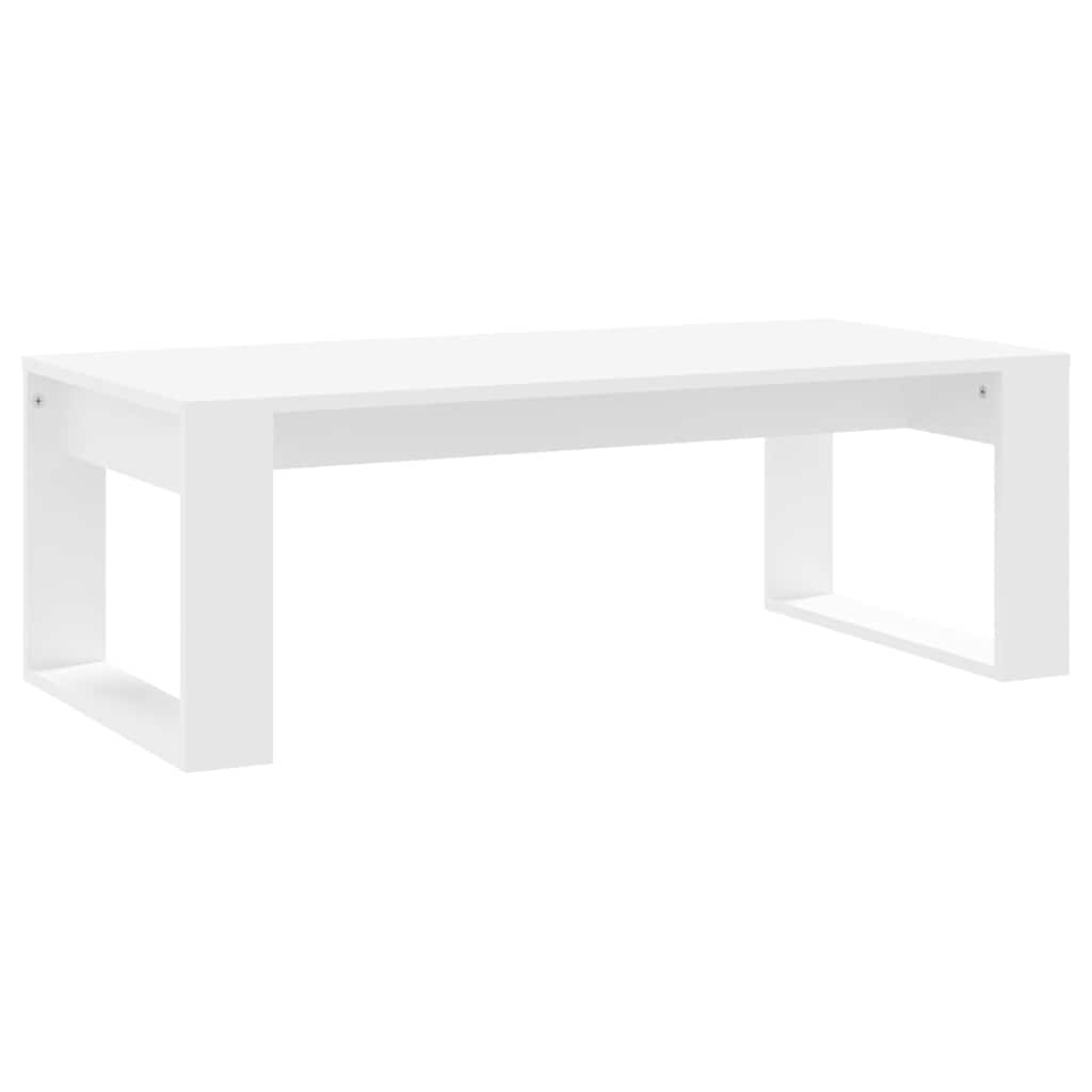 Coffee Table White 102x50x35 cm Engineered Wood