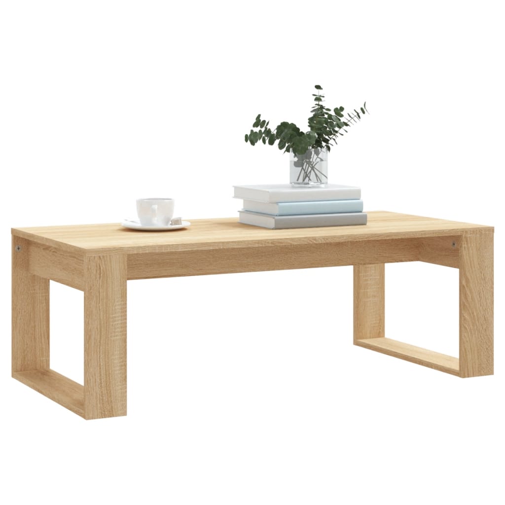 Coffee Table Sonoma Oak 102x50x35 cm Engineered Wood