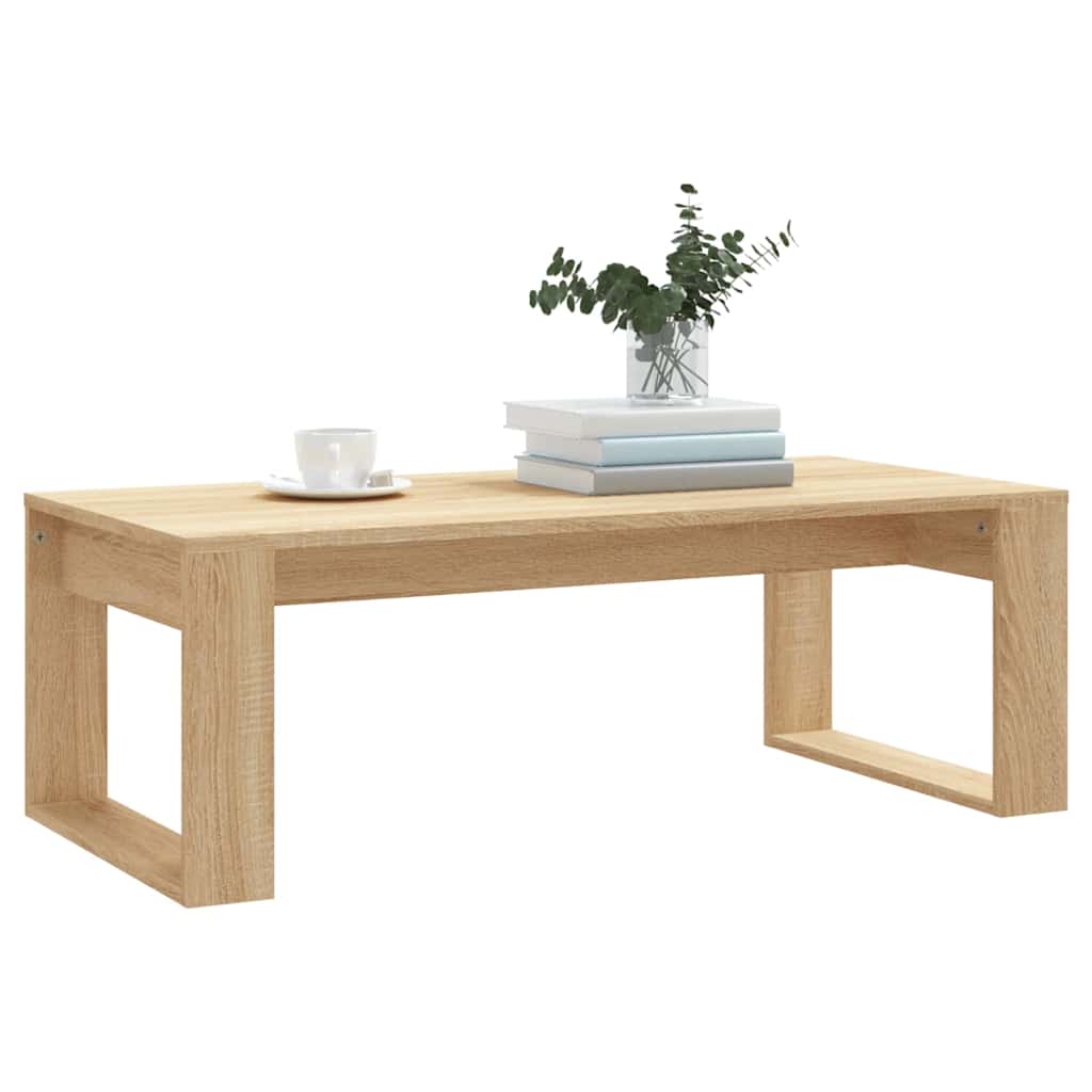 Coffee Table Sonoma Oak 102x50x35 cm Engineered Wood