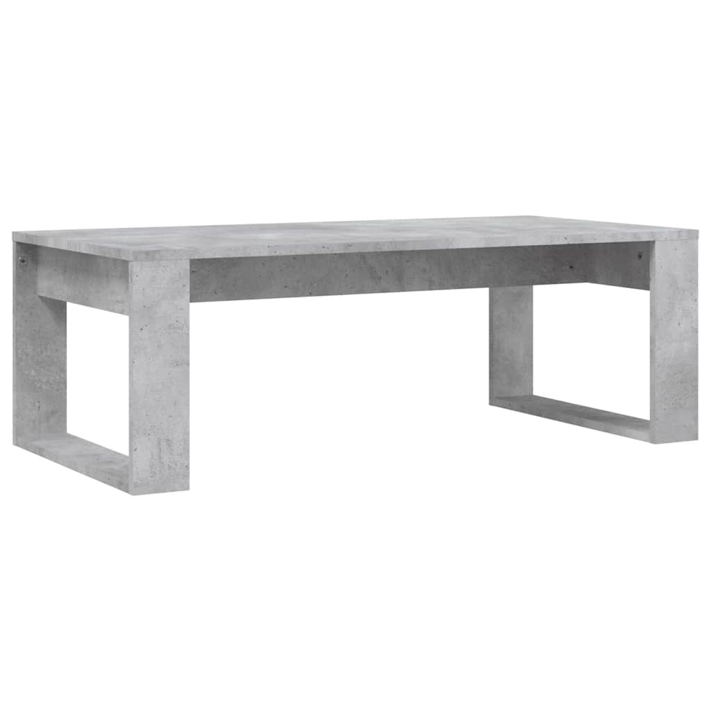 Coffee Table Concrete Grey 102x50x35 cm Engineered Wood