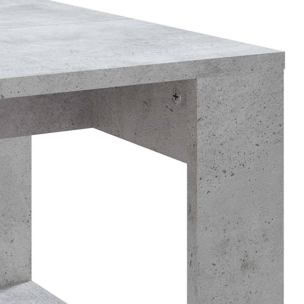 Coffee Table Concrete Grey 102x50x35 cm Engineered Wood